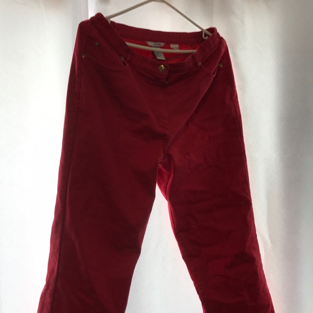 Bright red Alia jeans
